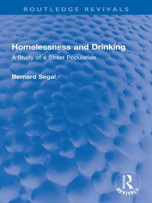 cover image of Homelessness and Drinking